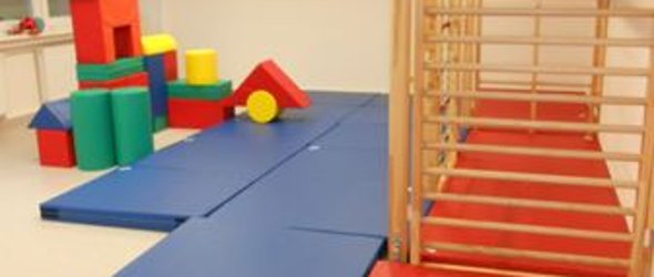 Bild: Bewegungsraum der Kita Kunterbunt