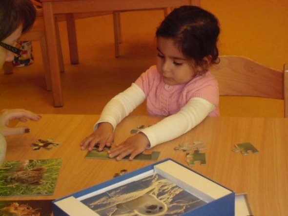 Bild: In der Kita Ria-Liegel-Seitz werden die Kinder in ihren Fähigkeiten bestärkt und unterstützt.