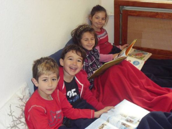 Bild: Kuschelstunde in der Leseecke!