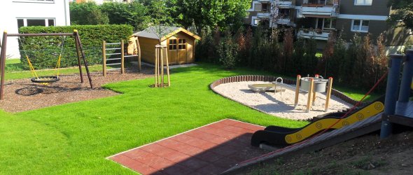 Bild: Außengelände Kita Richard-Wagner-Straße