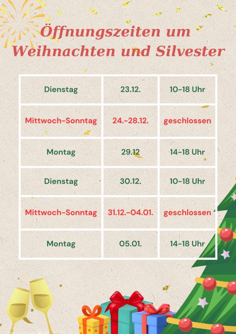 2025 Oeffnungszeiten Weihnachten Druck - 1