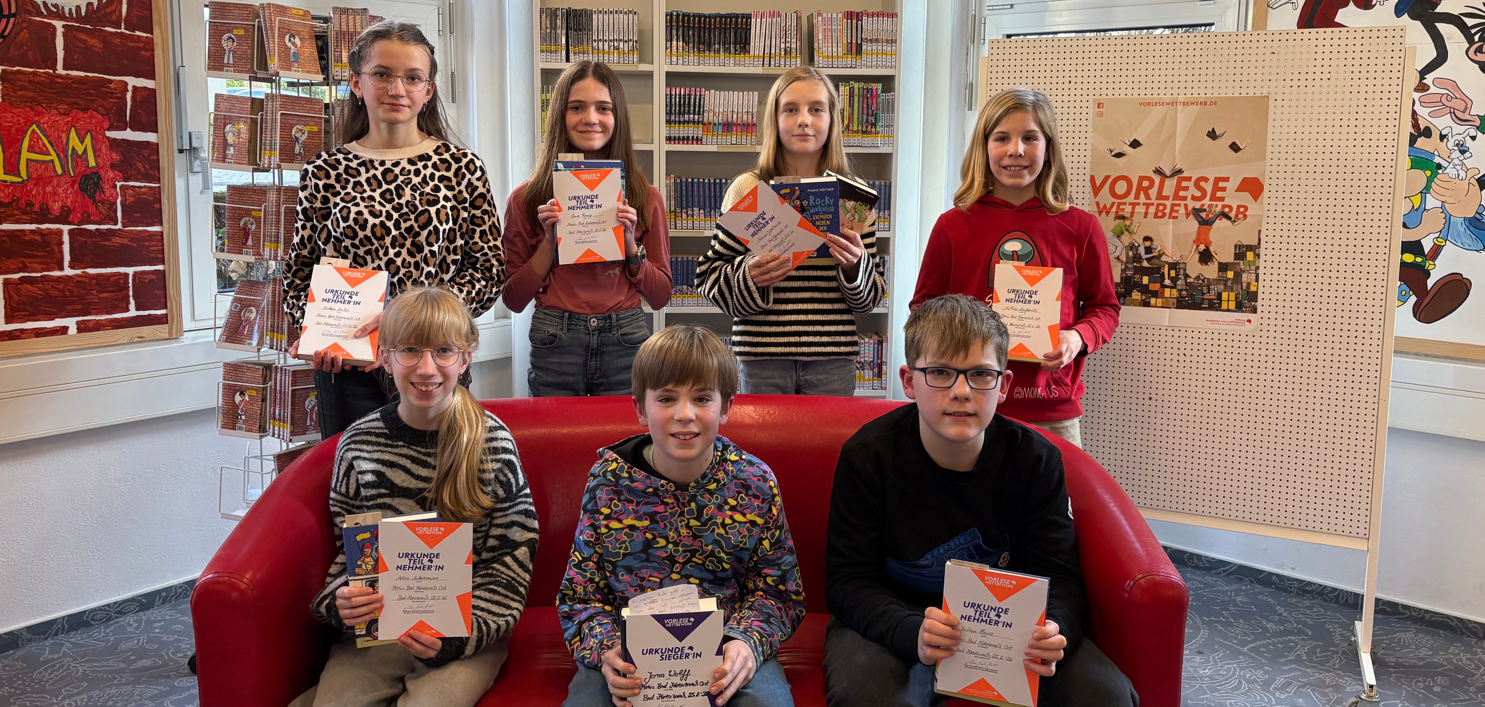 Vorlesewettbewerb 2024 Teilnehmer