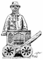 Bild: Stadtoriginal "Es Gänzje" - Zeichnung von Peter Trautmann