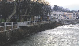 Bild: Hochwasserschutz im Kurpark