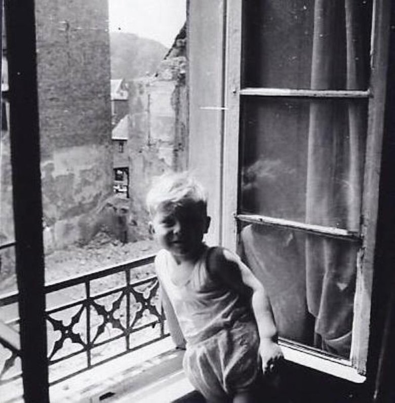 1948: Blick aus dem Haus Hochstraße 13; Rolf Zimmer