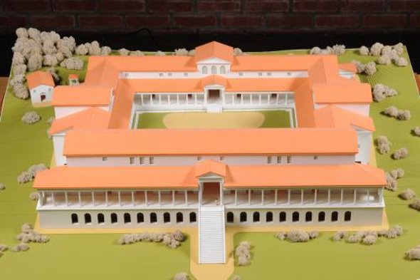 Bild: Modell der römischen Villa